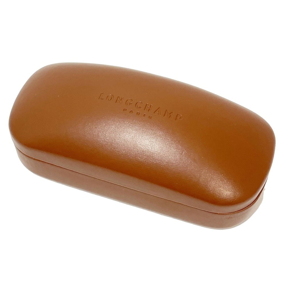 Longchamp Sunglasses Case Only Clamshell Brown Hardcase‎ Large